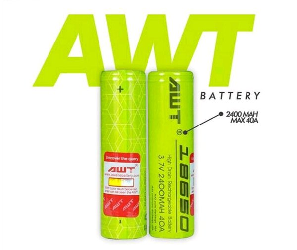 Pin Sạc 18650 AWT 40A Xanh Lá